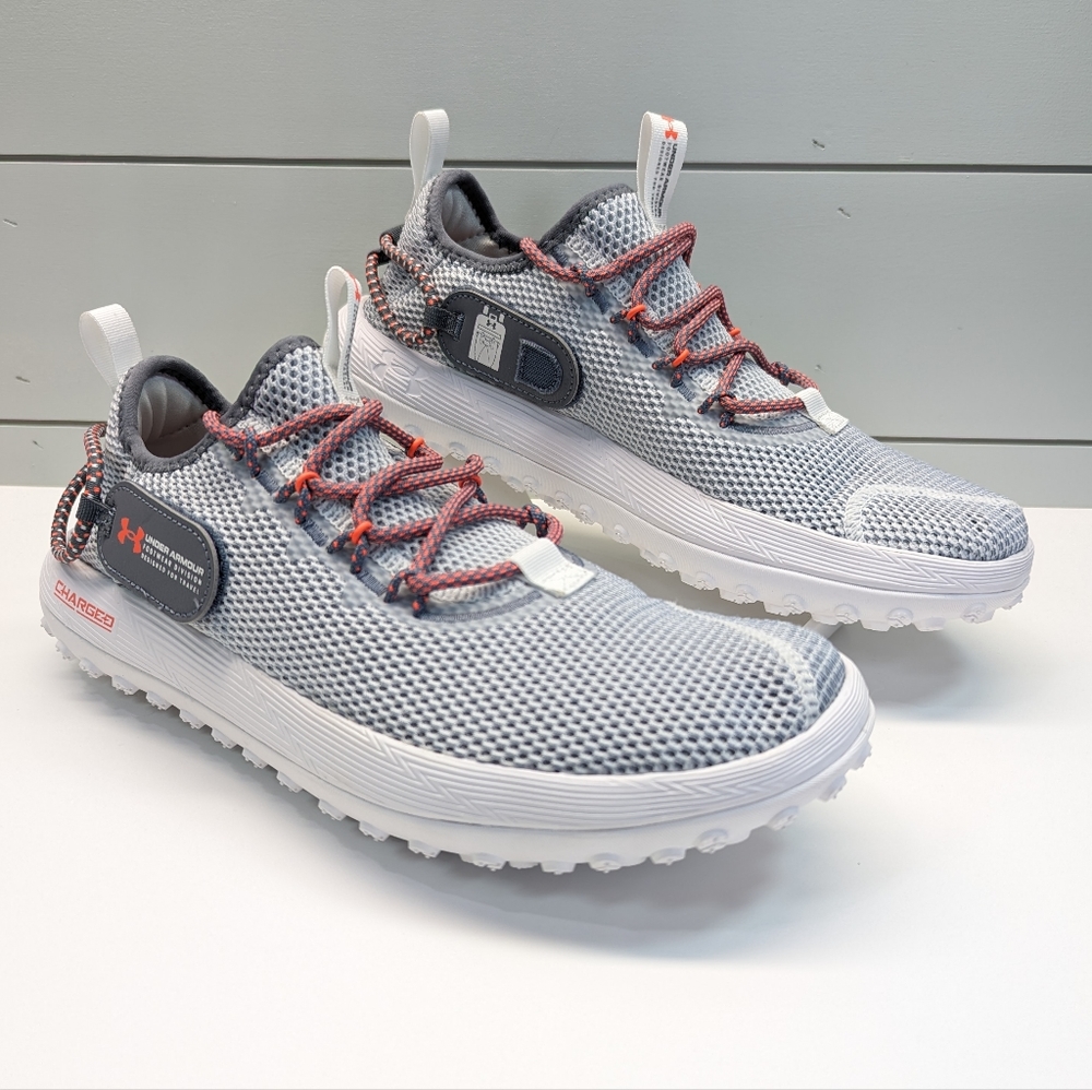 Under Armour Charged Fat Tire Venture Grey Mist After Burn Sneakers size Men's 9